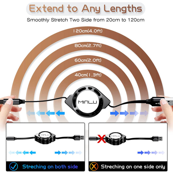 Multi Charging Cable | 3 in 1 Retractable | Fast Charger