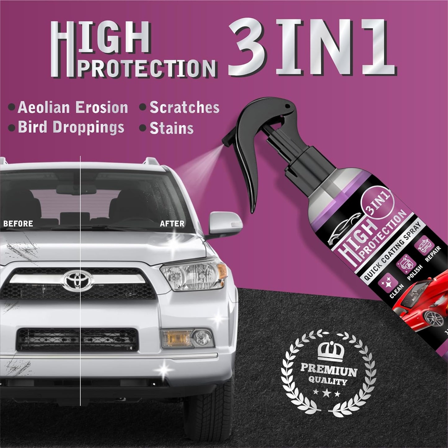 3 In 1 Car Coating Spray ( Buy 1 Get 1 Free )