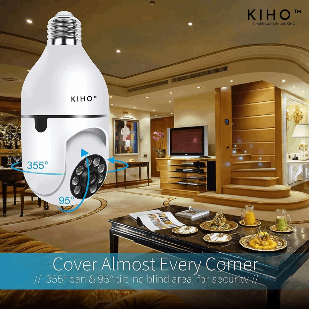 KIHO™ CCTV HD Bulb Camera