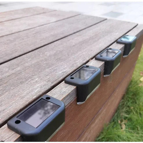 Solar Stair Lights : Auto Light Up In The Dark