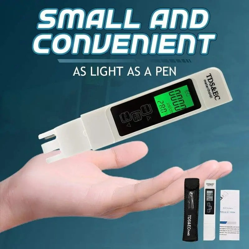 PAKCLICKS™ Digital Water Purity And Temperature Tester